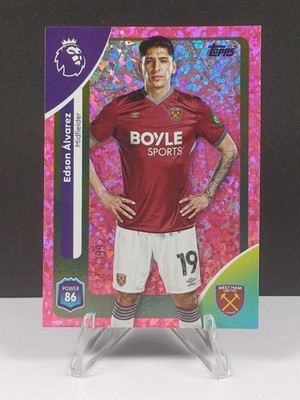 West Ham United Edson Alvarez #279 245/399 Pink Parallel Topps Premier League