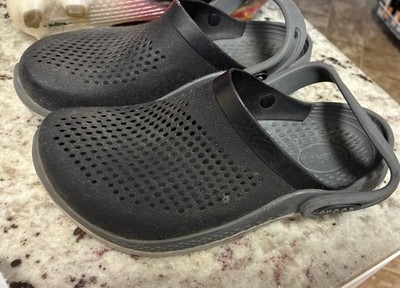Crocs Literide 360 Clog youth  Size 4 Gray Beach Strap Summer Activewear Water