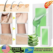 50PCS Hair Removal Paper Double Sided Cold Wax Strips Body Depilatory Patch Skin