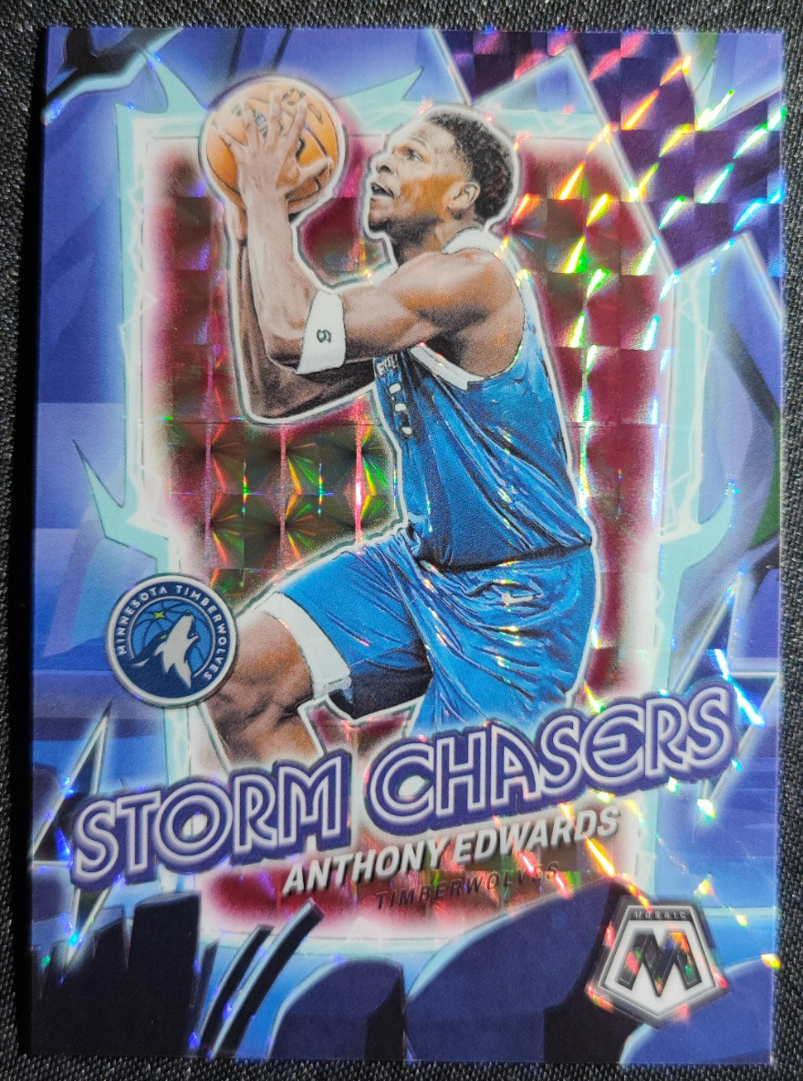 Anthony Edwards 2023-24 Panini Mosaic Storm Chasers SP Timberwolves #18 -12.24
