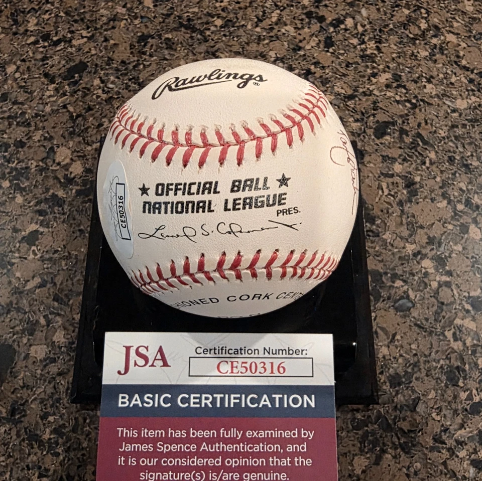 Barry Larkin HOF Cincinnati Reds Signed Autographed RONLB JSA COA - Image 3 of 3