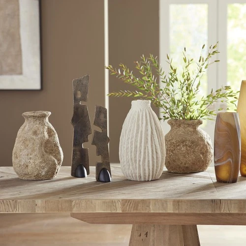 Uttermost 17131 Ancient Echos 11-1/2" Tall Terracotta Vase - Set - Brown - Picture 4 of 4