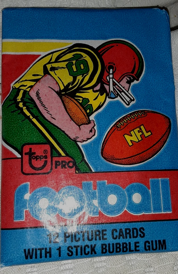 1981 Topps Football Wax Pack Sealed In 1979 Wrapper 12 picture cards 1 stick gum - Image 2 of 4