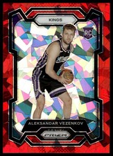 2023-24 Panini Prizm #281 Aleksandar Vezenkov Prizm Red Ice (RC)