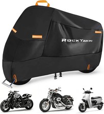 420D Heavy Duty Motorcycle Cover Waterproof Outdoor Storage 104"