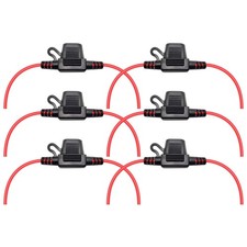 VANTRONIK Waterproof MINI Inline Fuse Holder with 16 Gauge AWG Wire 12 Inches...