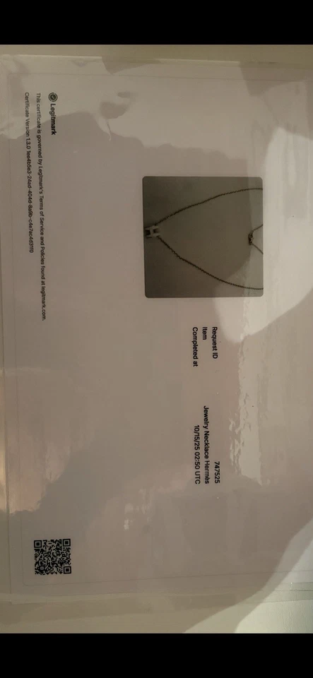 100% Auténtico Nuevo Hermes Mini Pop H Colgante Blanco Foto 3 de 3