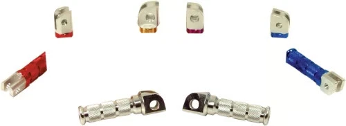 Estriberas estilo redondo Emgo - pasajero - rojo motocicleta bicicleta de calle 50-11322 Foto 2 de 4