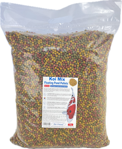 Koi Pond Fish Food Pellet Mix Colour Growth Spirulina Wheatgerm All Year Diet - Afbeelding 24 van 25