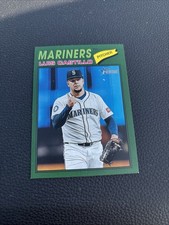 2026 Topps Heritage Luis Castillo #24 Dark Green Seattle Mariners