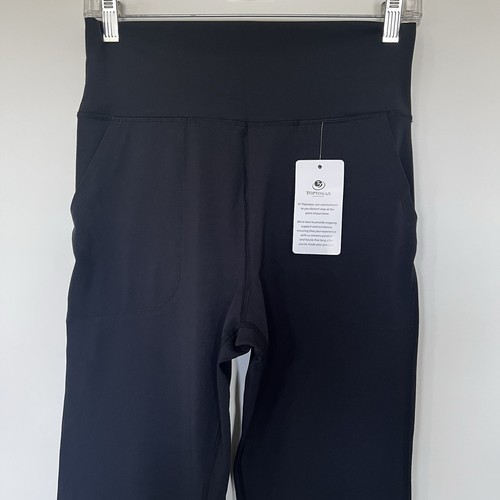 TOPYOGAS Pantalones de Yoga Cintura Alta Control Abdomen Bootcut Acampanados Leggings Entrenamiento Talla L - Imagen 6 de 8
