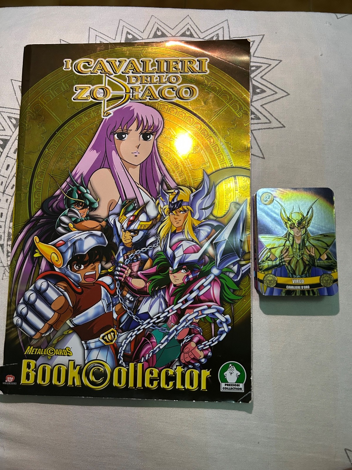 Cavalieri dello Zodiaco Metallcards Preziosi Collection + Album + 46 Carte Oro e