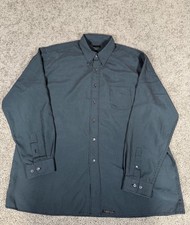 Ted Baker Mens Black Check Button Up Long Sleeve Dress Shirt Size 5 Extra Large