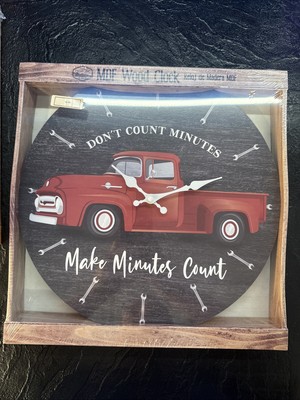 Country Side Products MDF Wood Clock  Don t Count Minutes Make Minutes Count 