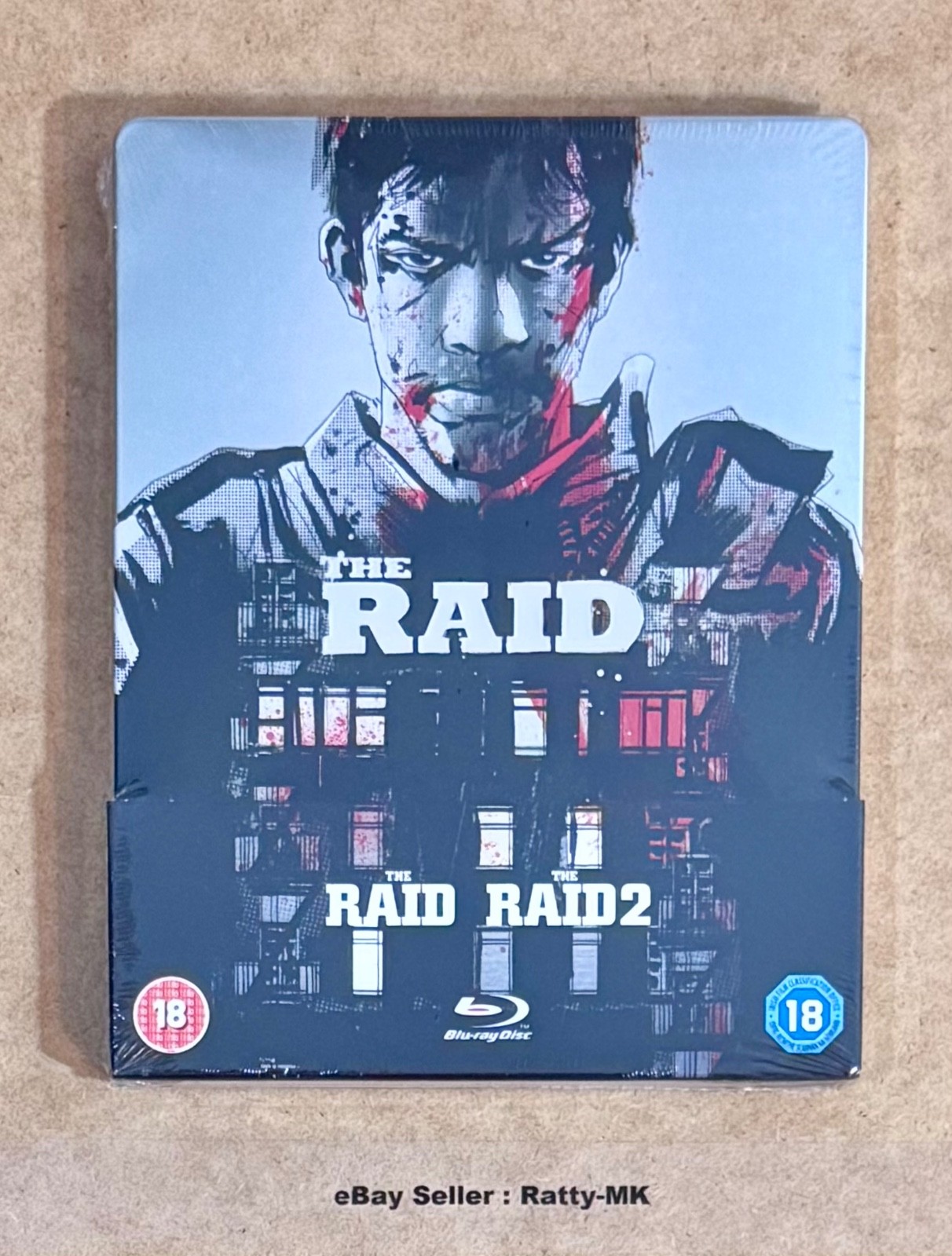 THE RAID / THE RAID 2 - UK EXCLUSIVE BLU RAY STEELBOOK - NEW & SEALED