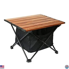 ROCK CLOUD Ultralight Folding Camping Table - Portable Aluminum with Storage Bag