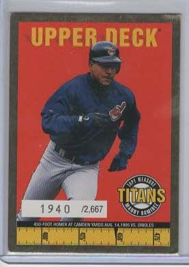 1998 Upper Deck #11 Manny Ramirez Tape Measure Titans Gold #/2667