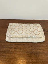 Vintage 1920s Beaded Front Fold Clutch