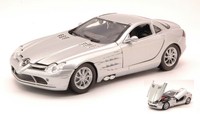 Motormax 1/24 Mercedes Slr Mclaren 2003 Silber Statisches Modell Diecast