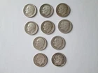 Lot of 10 U.S. Roosevelt Dimes 90% Silver Coin Lot