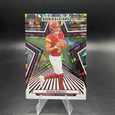 2024 Rookies & Stars Jayden Daniels #148 5/18 SSP FOTL  Cracked Ice RC Rookie