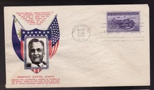 PHILIPPINES CORREGIDOR #925 US FIRST DAY COVER 1944, CROSBY CACHET FDC