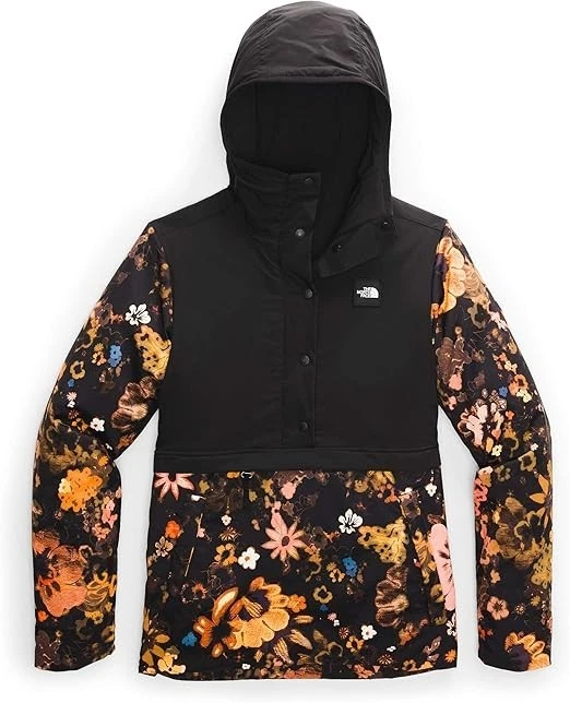 The North Face Fallback Hoodie Women XS Black Floral Long Sleeve Pullover ONF550