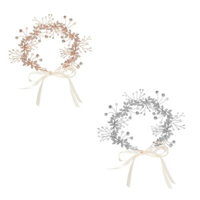Sparkling Crystal Pearls Decors Belt Dress Band For Wedding Ceremony Daily