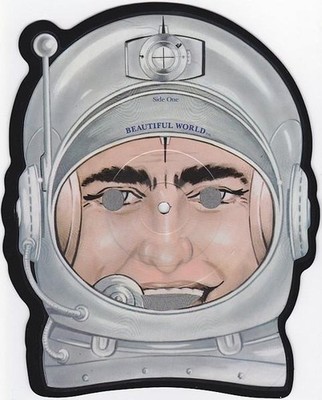Devo Beautiful World 7'' vinyl USA Warner Bros. 1981 limited edition shaped pic