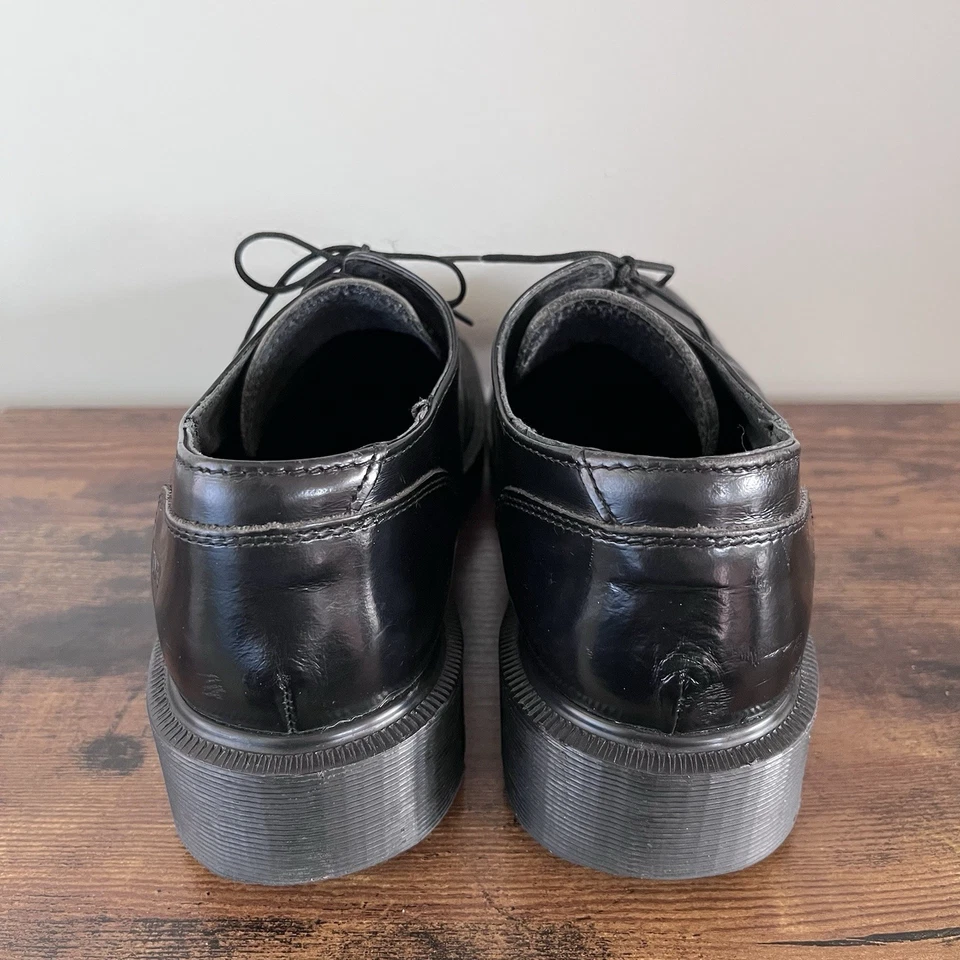 Dr. Martens Men’s 7 Black Leather Oxford Shoes Lace Up Work Casual - Image 2 of 4