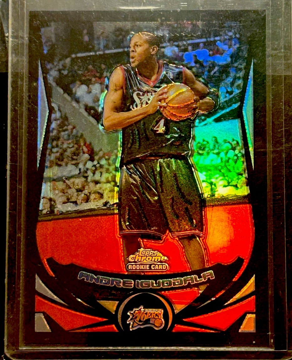 2004-05 Topps Chrome - Andre Iguodala #174 Black Refractor /500 (RC)