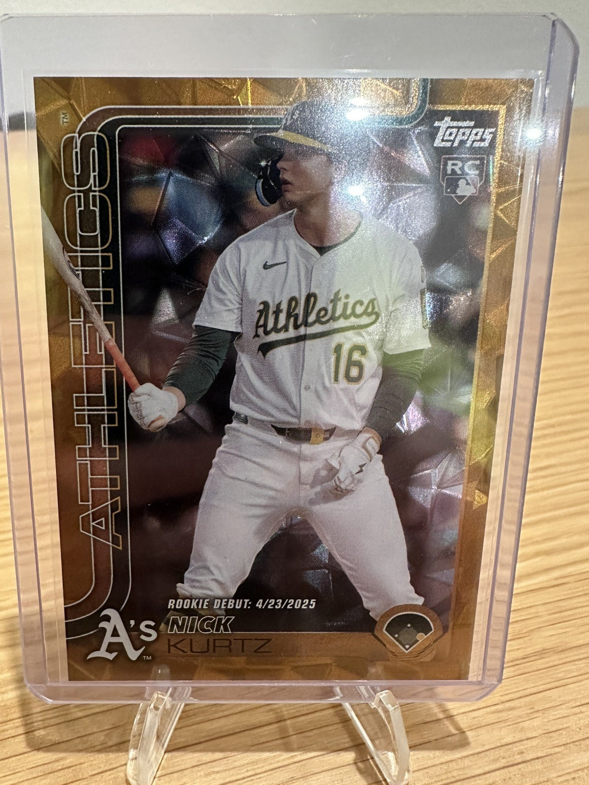 2025 Topps Update Gold Diamante Nick Kurtz RC debut 48/50