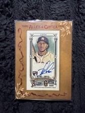 2025 Topps Allen & Ginter - Framed Mini Autographs Pedro Leon #MA-PL (AU, RC)