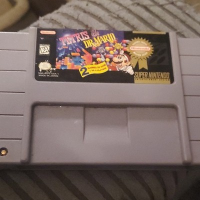 Nintendo Tetris & Dr. Mario 2 Games in One Puzzle Game for Nintendo SNES K-A