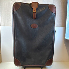 vintage Mulberry Scotchgrain rolling suitcase Large