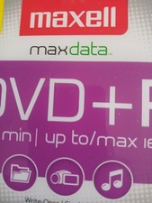 Maxwell 4.7 GB DVD R 5 Pack pk DVD-R 120 Minutes Up To Max 16x Music Video New
