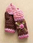 NWT Lost Horizons Sundance Aubrey Convertible Mittens Handwarmers Raisin Wool
