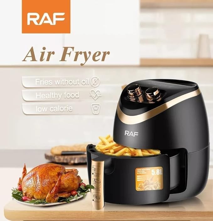 6 Quart 1500W Air Fryer Oven with Electric Frying Technology