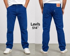 Levi  s 514 Corduroy Pants Men  s 36x30 Blue Straight Leg Casual Cotton