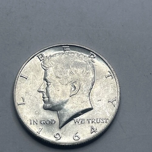 1964 D Kennedy Half Dollar 90% Silver Choice BU Uncirculated First Year Of Issue