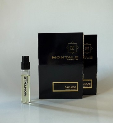 2 x Montale Bakhoor EDP Vial Sample 2ml 0.07 fl oz New With Card