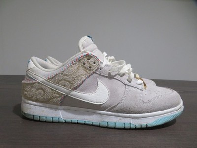 Nike Dunk SE Low Barber Shop Mens 10.5 Shoes Gray DH7614-500 Athletic Sneaker