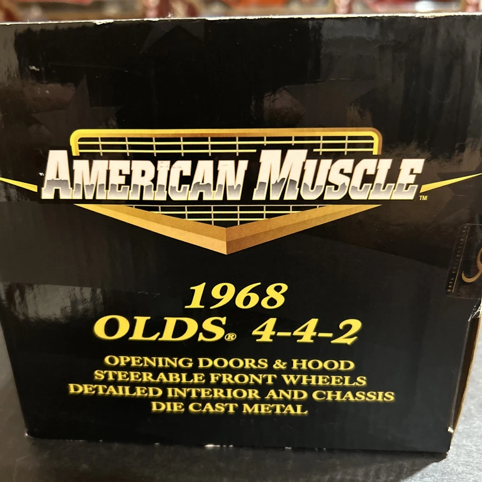 1968 Oldsmobile Cutlass 442 желтый 1/18 American Muscle Ertl коллекционные предметы - Изображение 4 из 4