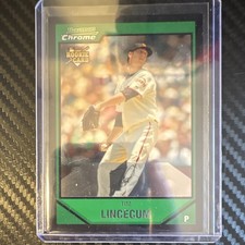 2007 Bowman Chrome Draft Tim Lincecum Rookie Card #BDP11 San Francisco Giants. rookie card picture