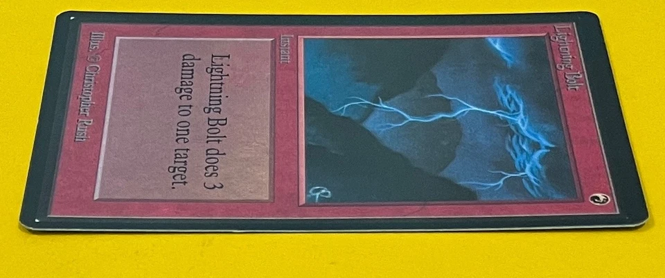 MTG LIGHTNING BOLT Beta (OldManMTG 012-178) - Image 4 of 4