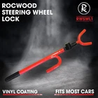 Steering Wheel Lock Double Hook Extendable Car Van Steel Security Anti Theft UK