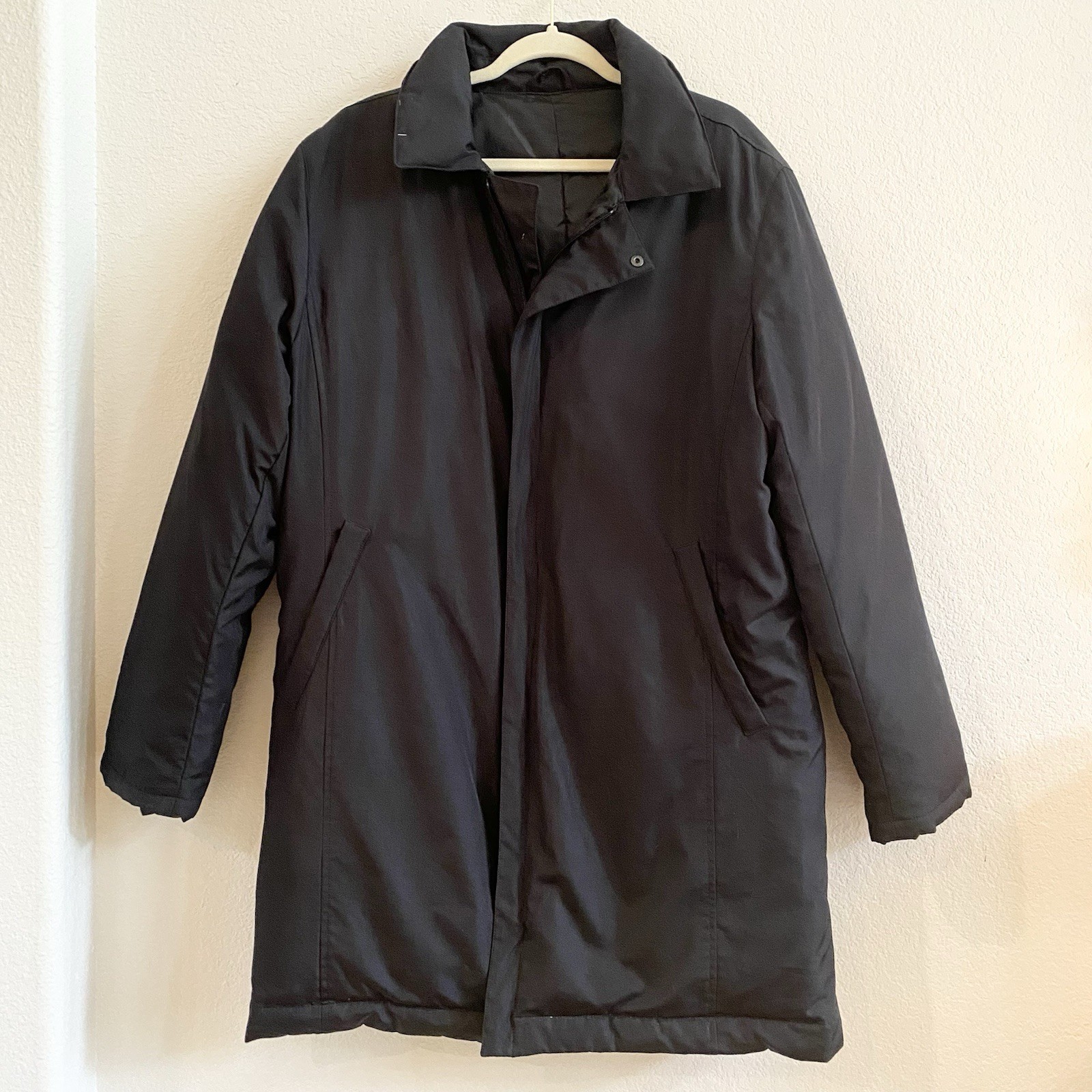 Cerruti 1881, Cerruti 1881 Vintage Men's Jacket Full Zip Insulated Collared Coat Black Size 50