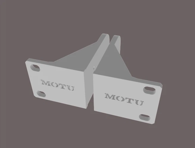 Custom Replacement Rack Ears for MOTU Traveler MK3 Firewire Audio Interface - Image 3 of 3