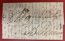 Great Britain, 1827 Stampless Cover/Folded Letter, from London to Bordeaux