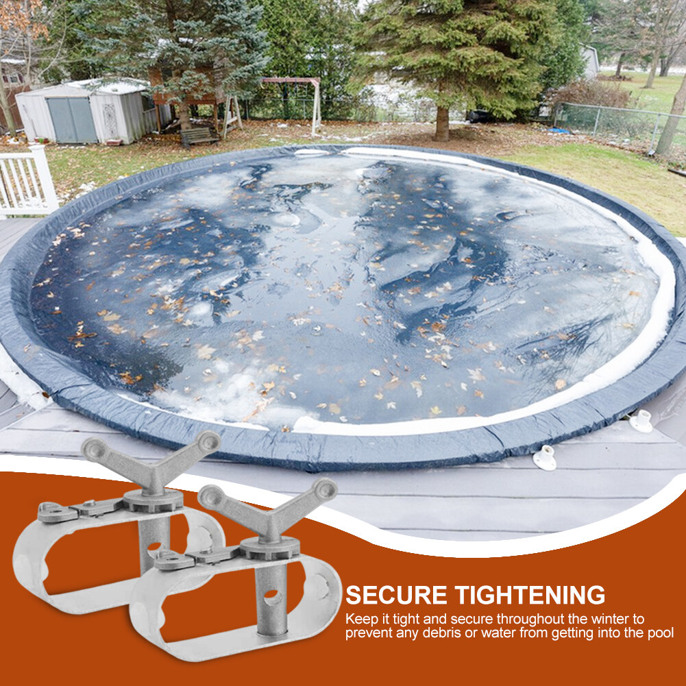 2pcs Compact Aluminum Alloy Tarpaulin For Pool Cover Rope Tensioner